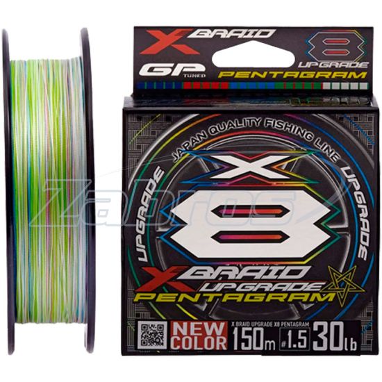 Фото YGK X-Braid Upgrade X8 Pentagram, #1,5, 0,21 мм, 13,5 кг, 150 м