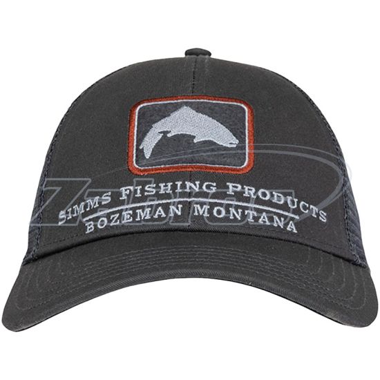 Фотография Simms Trout Icon Trucker Hat, 12226, Carbon