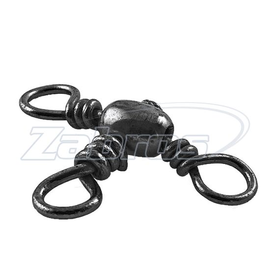 Фото Lucky John Crosline Swivel Black, LJ5008-004, 28 кг, 7 шт