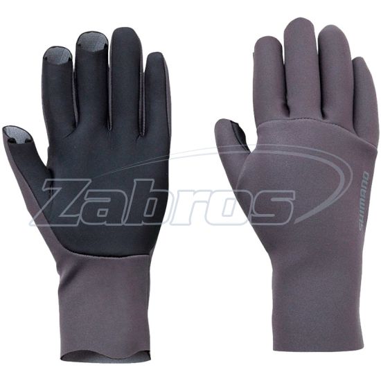 Фото Shimano Chloroprene EXS 3 Cut Gloves, L, Gray
