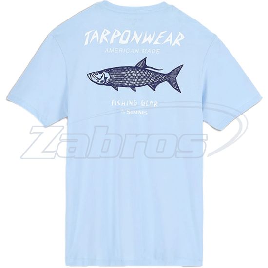 Фотографія Simms Tarponwear T-Shirt, 14274, L, Sky Blue