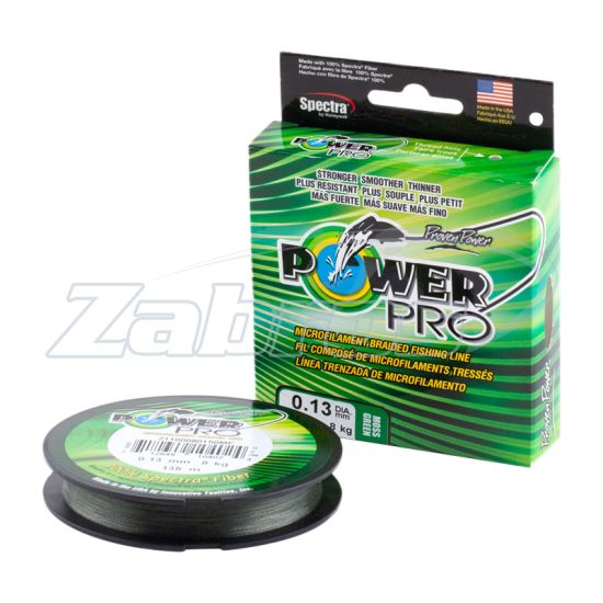 Фото Power Pro, 0,15 мм, 9 кг, 275 м, Moss Green Фото Power Pro, 0,15 мм, 9 кг, 275 м, Moss Green
