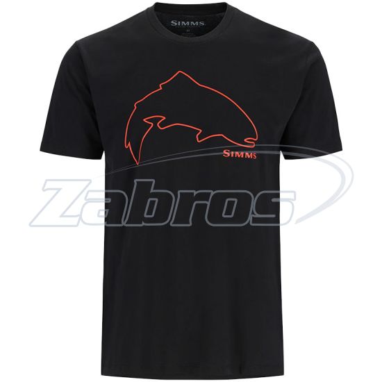 Фото Simms Trout Outline T-Shirt, 13519, S, Black