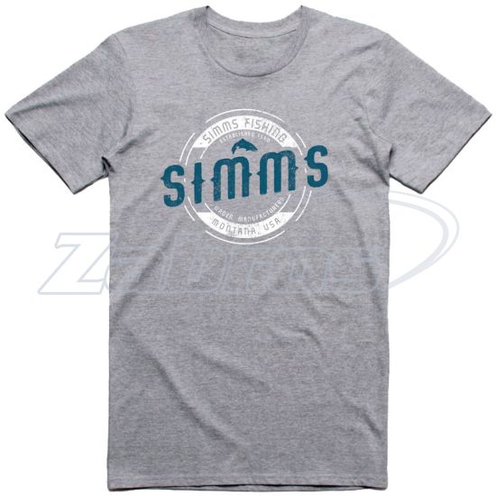 Фото Simms Wader MT T-Shirt, 13124-067-50, XL, Grey Heather