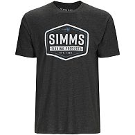 Футболка Simms Fly Patch T-Shirt, 14095-086-50, XL, Charcoal Heather, купить, цены в Киеве и Украине, интернет-магазин | Zabros