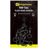 Вертлюжок RidgeMonkey RM-Tec Flexi Ring Swivel, 8, 10 шт: купити, ціна, Київ, Україна | Zabros