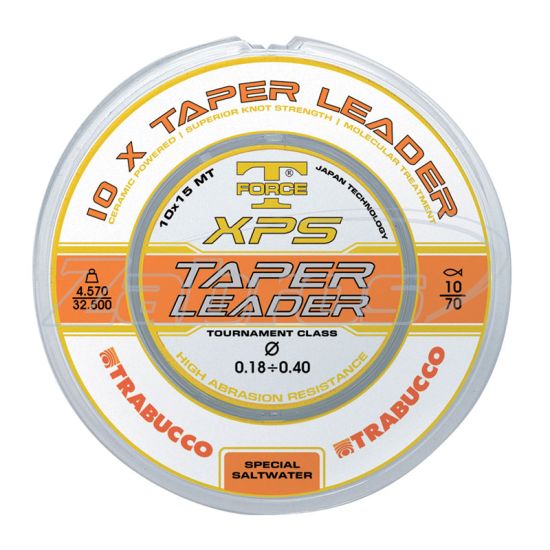 Фото Trabucco T-Force XPS Taper Leader, 053-71-260, 0,26-0,57 мм, 8,35-32,50 кг, 150 м
