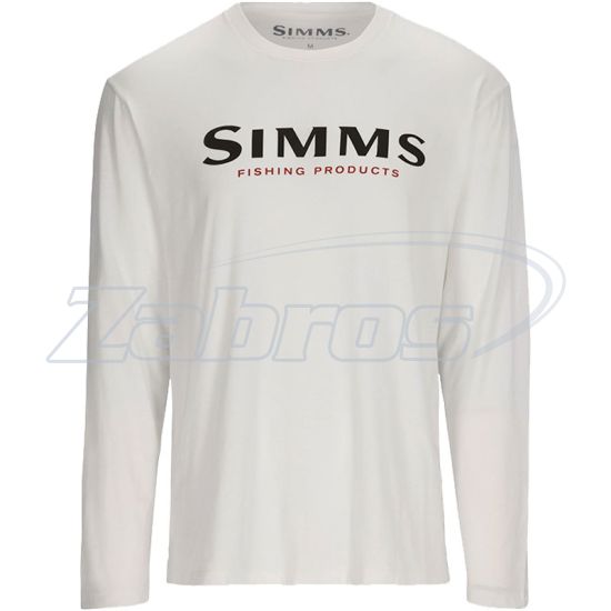 Фото Simms Logo LS Shirt, 13626-100-50, XL, White