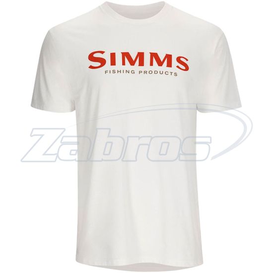 Фото Simms Logo T-Shirt, 12803-1291-40, L, Pure White