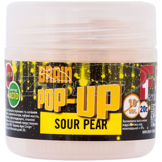 Фото Brain Pop-Up F1, Sour Pear (груша), 15 г, 12 мм