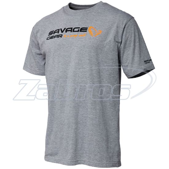 Фото Savage Gear Signature Logo T-Shirt, 73650, M, Grey Melange