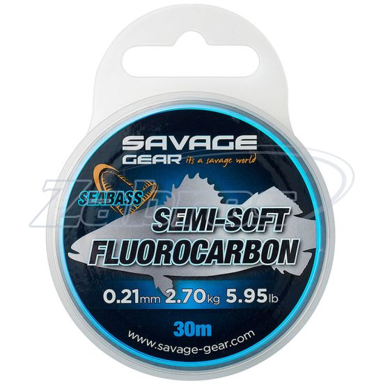 Фото Savage Gear Semi-Soft Fluorocarbon Seabass, 0,29 мм, 4,79 кг, 30 м