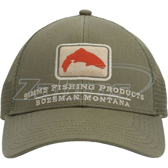 Фото Simms Trout Icon Trucker Hat, 12226, Riffle Green