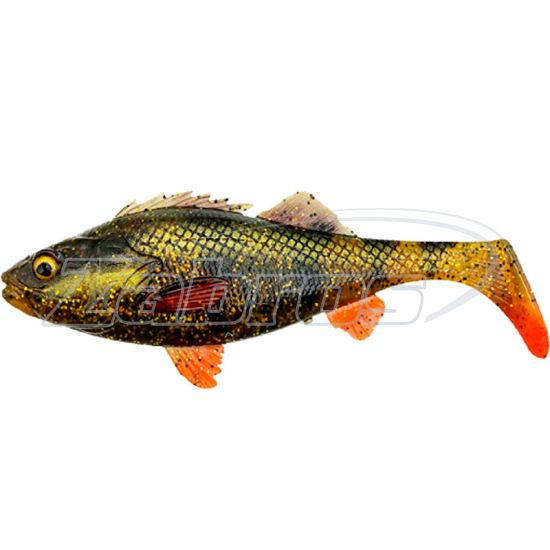 Фото Savage Gear 4D Perch Shad, 4,90", 12,5 см, 20 г, 1 шт, Motoroil UV