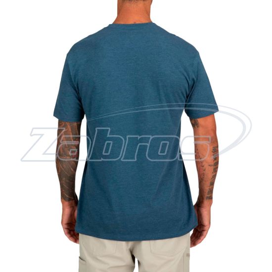 Малюнок Simms Fish It Well Badge T-Shirt, 13517-677-50, XL, Sailor Blue Heather