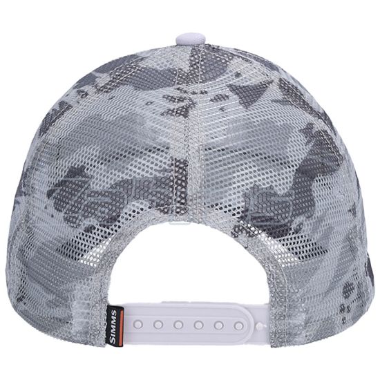 Картинка Simms Trout Icon Trucker Hat, 12226, Ghost Camo Steel