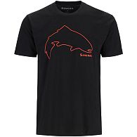Футболка Simms Trout Outline T-Shirt, 13519, M, Black: купить, цена, Киев, Украина | Zabros