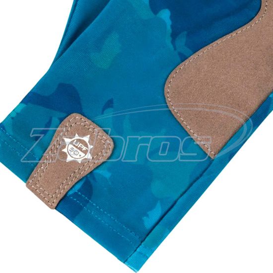 Цена Favorite Solar Fishing Gloves 5 Cut, L/XL, Blue