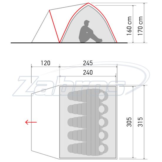 Фотографія Norfin Trout 5, NF-10410