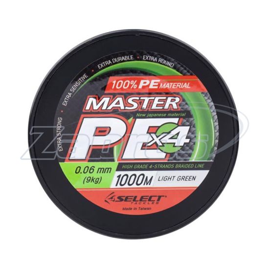 Фото Select Master PE, 0,2 мм, 24 кг, 1000 м, Light Green