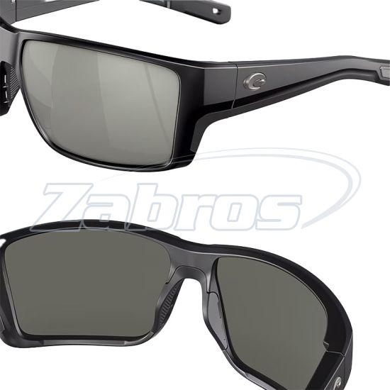 Цена Costa Del Mar Reefton Pro, 97963911184, Matte Black, Gray Silver Mirror, Glass