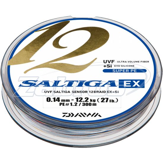 Фото Daiwa Saltiga 12 Braid EX+Si, 12696-635, 0,35 мм, 45,3 кг, 600 м, Multi Color