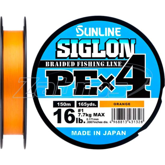 Фото Sunline Siglon PE х4, #0,5, 0,12 мм, 3,3 кг, 150 м, Orange