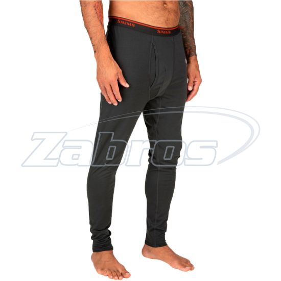 Фотография Simms Lightweight Baselayer Bottom, 13311-003-60, XXL, Carbon