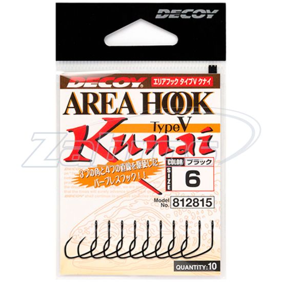 Картинка Decoy AH-5, Area Hook Type V Kunai, 4, 10 шт