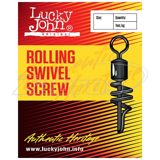 Фотографія Lucky John Roling Swivel Screw, 5052-K030, 100 кг, 5 шт