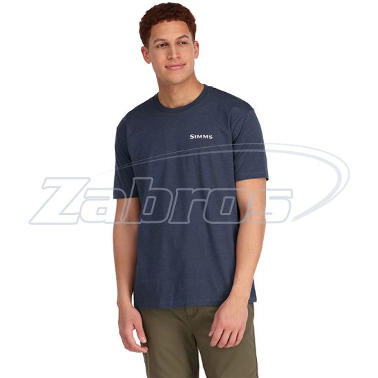 Малюнок Simms Trout On My Mind T-Shirt, 13629-414-40, L, Navy Heather