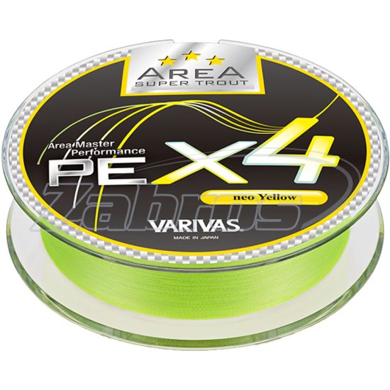 Фото Varivas Super Trout Area PE X4, #0,175, 0,07 мм, 2,78 кг, 75 м, Neo Yellow Фото Varivas Super Trout Area PE X4, #0,175, 0,07 мм, 2,78 кг, 75 м, Neo Yellow