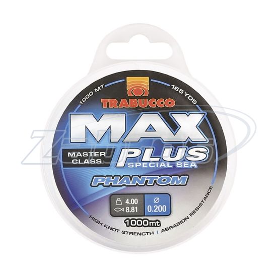 Фото Trabucco Max Plus Phantom, 057-16-200, 0,2 мм, 4 кг, 1000 м Фото Trabucco Max Plus Phantom, 057-16-200, 0,2 мм, 4 кг, 1000 м