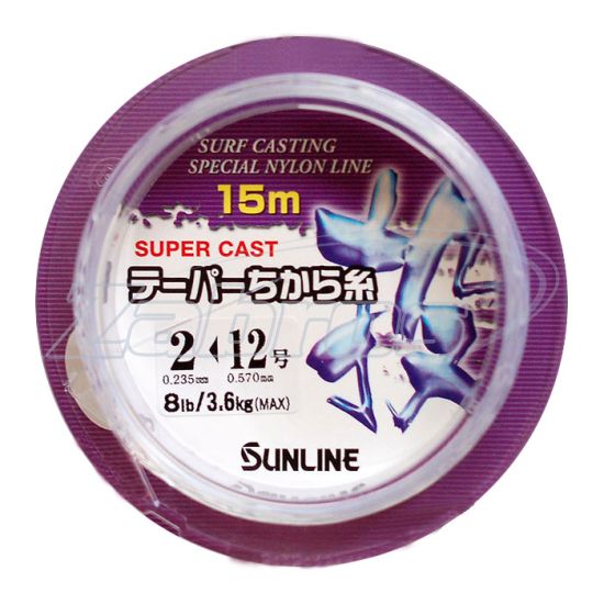 Фото Sunline Tapered Chikara-Ito, 0,235-0,57 мм, 3,6 кг, 15 м