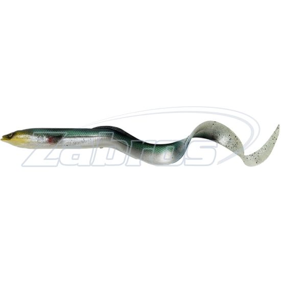 Фото Savage Gear Real Eel, 5,90", 15 см, 12 г, 1 шт, Green Silver