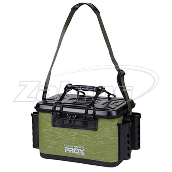 Фото Prox EVA Tackle Bakkan With Rod Holder, PX966236AG, 45x30x22,5 см, Army Green