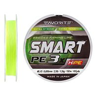 Шнур Favorite Smart PE 3x, #1,2, 0,18 мм, 9,5 кг, 150 м, Fluorescent Yellow, купити, ціни в Києві та Україні, інтернет-магазин | Zabros