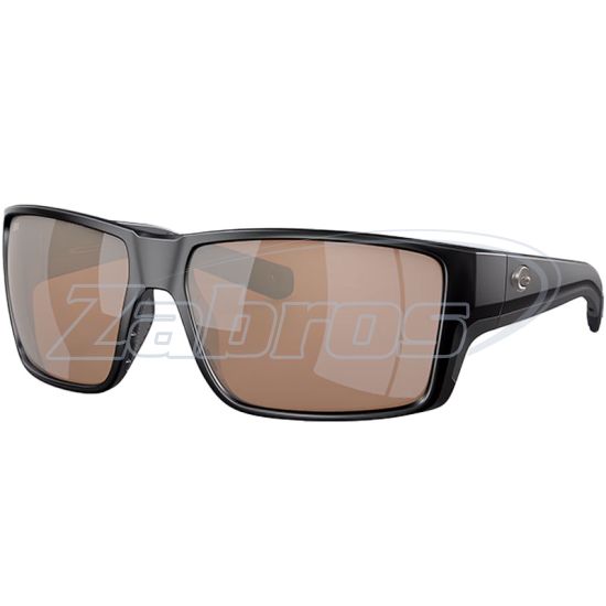 Фото Costa Del Mar Reefton Pro, 97963911177, Matte Black, Copper Silver Mirror, Glass