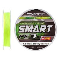 Шнур Favorite Smart PE 3x, #0,5, 0,12 мм, 4,1 кг, 150 м, Fluorescent Yellow, купити, ціни в Києві та Україні, інтернет-магазин | Zabros