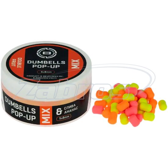 Фото Brain Dumbells Mix Double Fruit (cлива+ананас), 8 мм, 34 г Фото Brain Dumbells Mix Double Fruit (cлива+ананас), 8 мм, 34 г