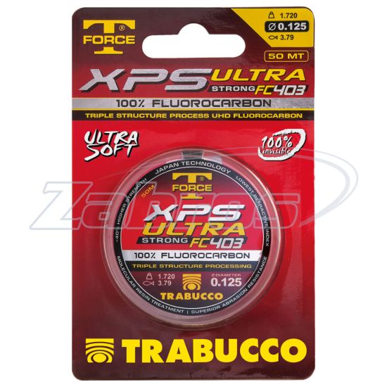 Фото Trabucco T-Force XPS Fluorocarbon Ultra Strong FC 403, 053-58-200, 0,2 мм, 4,14 кг, 50