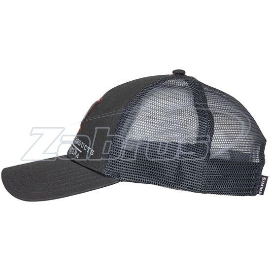 Малюнок Simms Trout Icon Trucker Hat, 12226, Carbon