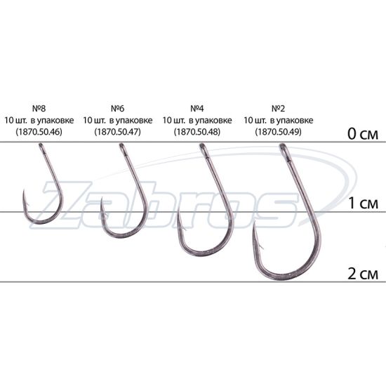 Малюнок Select Carp Wide Gape, 6, 10 шт, Black