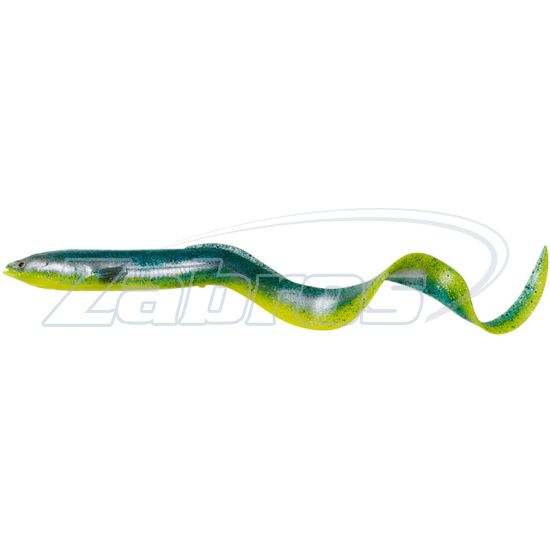 Фото Savage Gear Real Eel, 7,90", 20 см, 27 г, 1 шт, Green Yellow Glitter