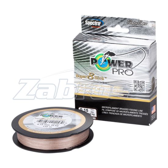 Фото Power Pro Super 8 Slick, 0,28 мм, 20 кг, 135 м, Timber Brown