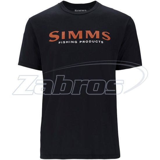 Фото Simms Logo T-Shirt, 12803-1292-40, L, Jet Black