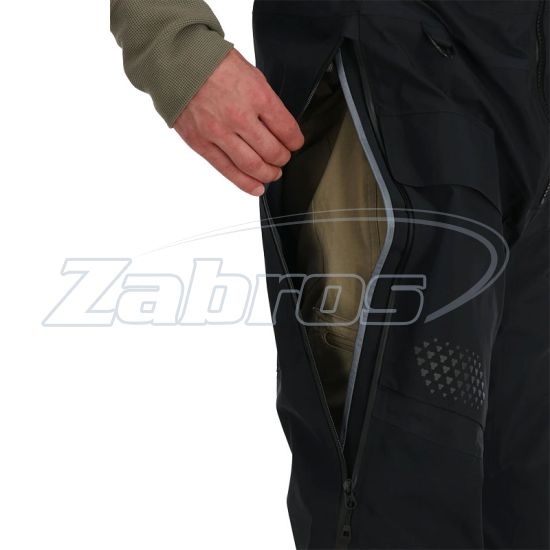 Ціна Simms ProDry Fishing Bib, 13863, M, Black