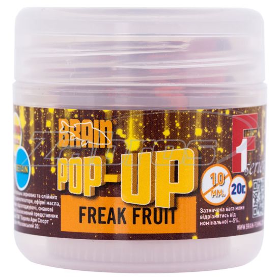 Фото Brain Pop-Up F1, Freak Fruit (апельсин/кальмар), 20 г, 8 мм