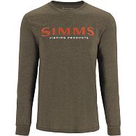Футболка Simms Logo LS Shirt, 13626-1274-30, M, Loden Heather, купить, цены в Киеве и Украине, интернет-магазин | Zabros