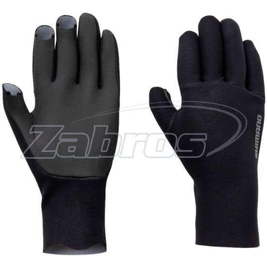 Фото Shimano Chloroprene EXS 3 Cut Gloves, M, Black
